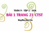 Bài 1 trang 21 Toán 9 tập 1 Chân trời sáng tạo SGK